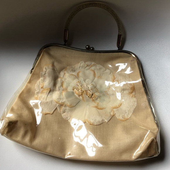 unknown Handbags - Vintage Plastic Flower Purse